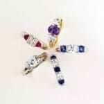 Ridge Ring variations with platinum bands Ridge Ring variations Platinum